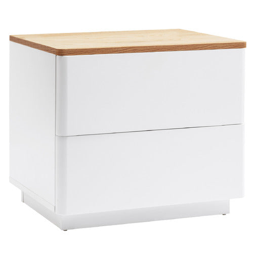BRIANNA 2 DRAWER BEDSIDE TABLE