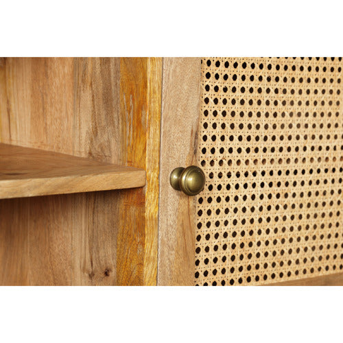 HOME & LIFESTYLE BRIAR 2 DOOR MANGO WOOD TV UNIT