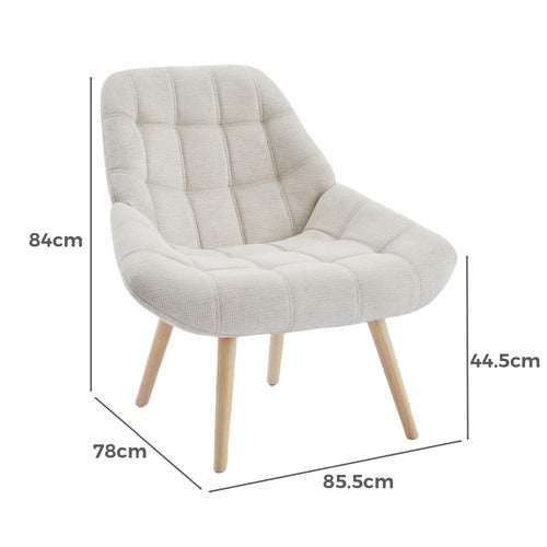 CASSINGTON HOME BRITTANY RUBBERWOOD ACCENT CHAIR