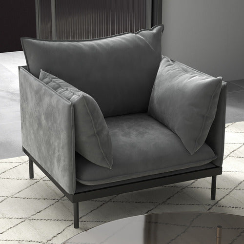 CHISWICK LIVING KHAN UPHOLSTERED ARMCHAIR