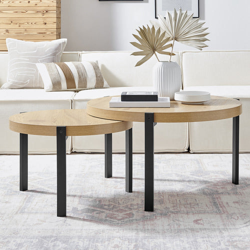CORE LIVING 2 PIECE RAGNAR NESTING COFFEE TABLE SET