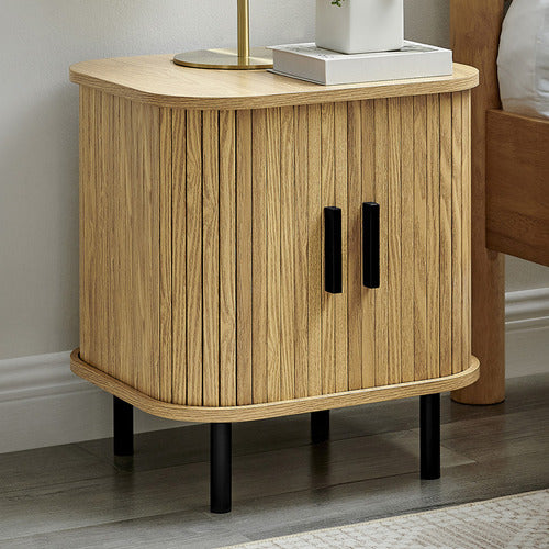 CORE LIVING CALLIX TAMBOUR BEDSIDE TABLE