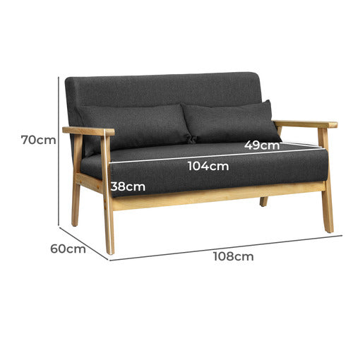 HOXTON ROOM CAMI 2 SEATER UPHOLSTERED SOFA