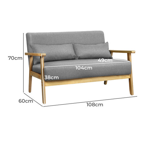 HOXTON ROOM CAMI 2 SEATER UPHOLSTERED SOFA