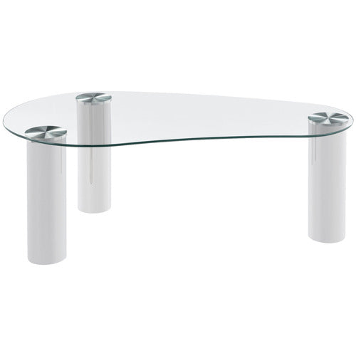 CARLY CURVED GLASS COFFEE TABLE