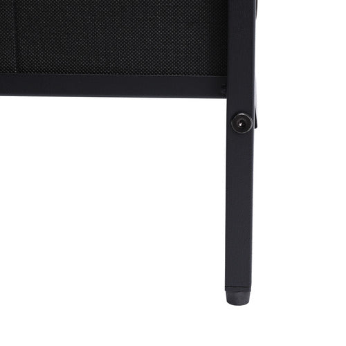 AROYA HOME LUNA 2 DRAWER RATTAN BEDSIDE TABLE