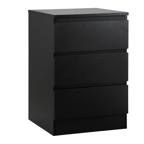 LIVING FUSION CAROLLA 3 DRAWER BEDSIDE TABLE