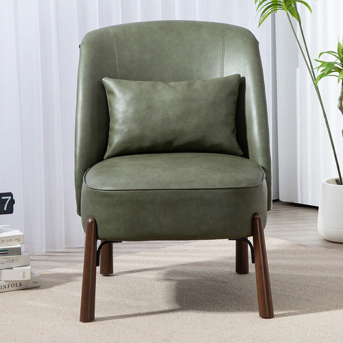 EVIE HOME CASE FAUX LEATHER ACCENT CHAIR