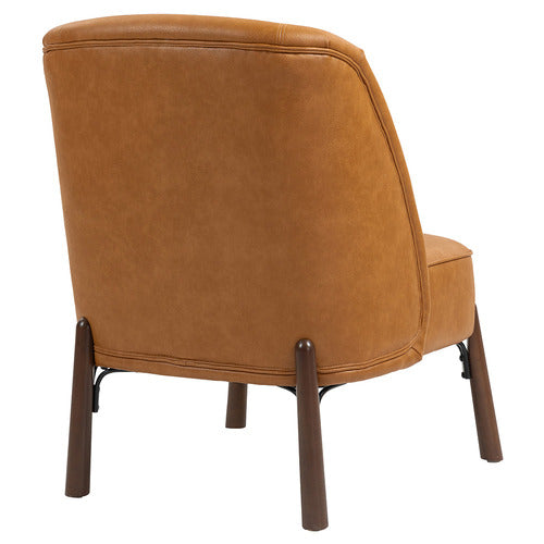 EVIE HOME CASE FAUX LEATHER ACCENT CHAIR