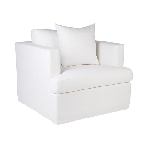 REXINGTON HOME WHITE SADIE SLIPCOVER ARMCHAIR