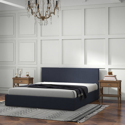 CHISWICK LIVING CHARCOAL MILANO LUXURY GAS LIFT STORAGE BED