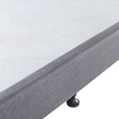 SOUTHERN STYLERS CHARCOAL LIFFLE UPHOLSTERED BED BASE