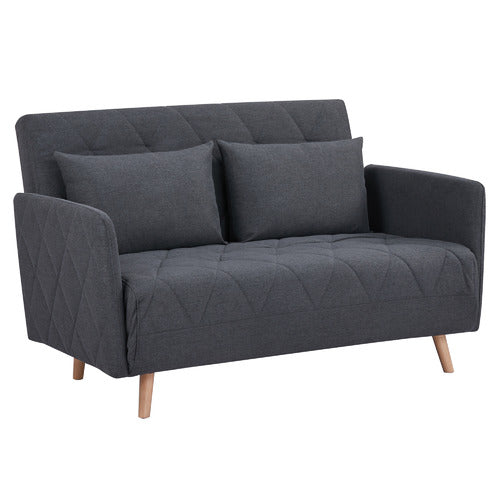 PALMGROVE LANE CHARCOAL LIAM 2 SEATER SOFA BED