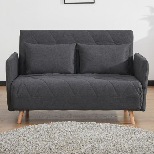 PALMGROVE LANE CHARCOAL LIAM 2 SEATER SOFA BED