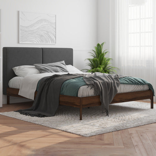 RAWSON & CO CHARCOAL TROLIG WOODEN BED FRAME