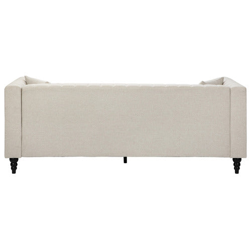 BEIGE CHARLOTTE 3 SEATER SOFA