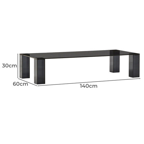 LINEA FURNITURE CHAUNCEY GLASS COFFEE TABLE