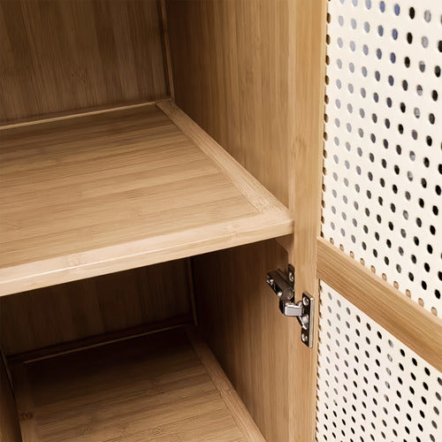 MODERN COLLECTIVE CIARAN 2 DOOR BAMBOO WARDROBE
