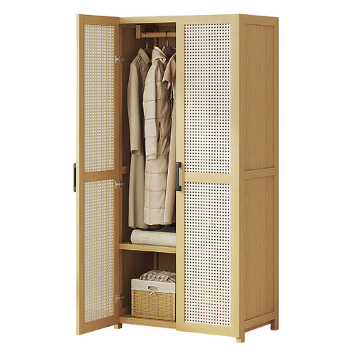 MODERN COLLECTIVE CIARAN 2 DOOR BAMBOO WARDROBE