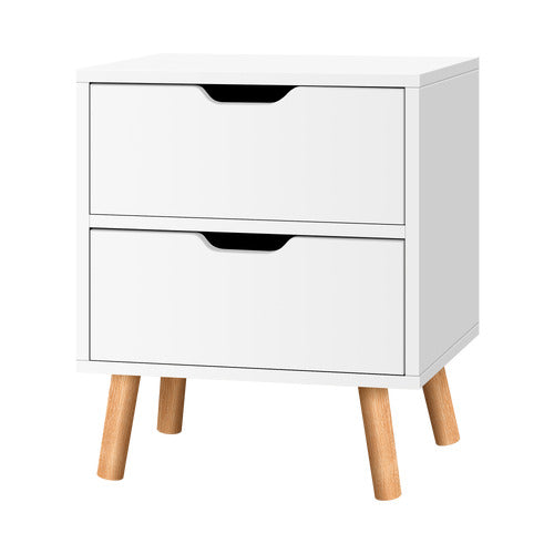 HOXTON ROOM CINAR 2 DRAWER BEDSIDE TABLE