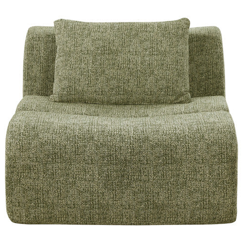 EVIE HOME CLAIRE LINEN ARMLESS LOUNGE CHAIR