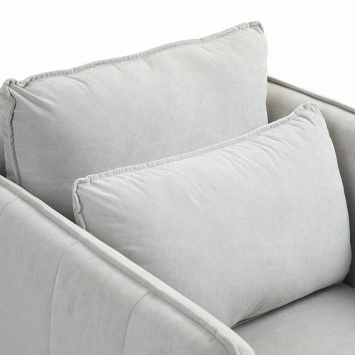 EVIE HOME CLAUDIA VELVET ARMCHAIR