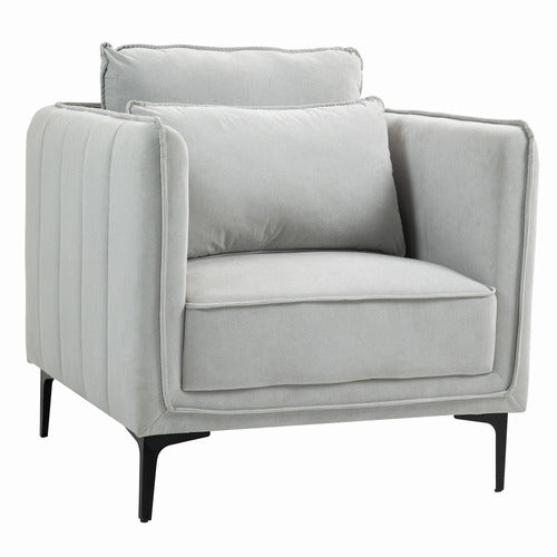 EVIE HOME CLAUDIA VELVET ARMCHAIR
