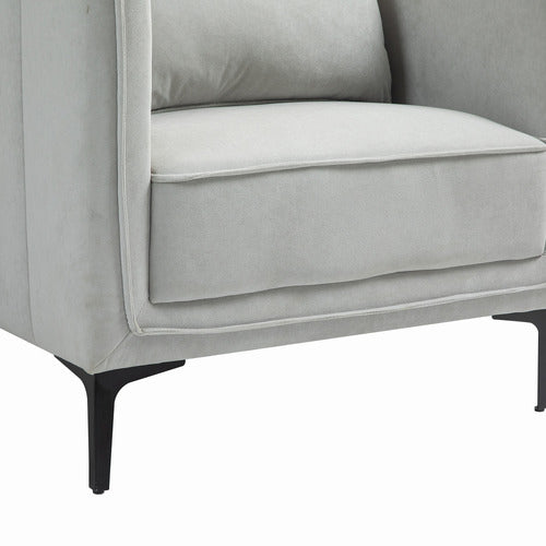 EVIE HOME CLAUDIA VELVET ARMCHAIR