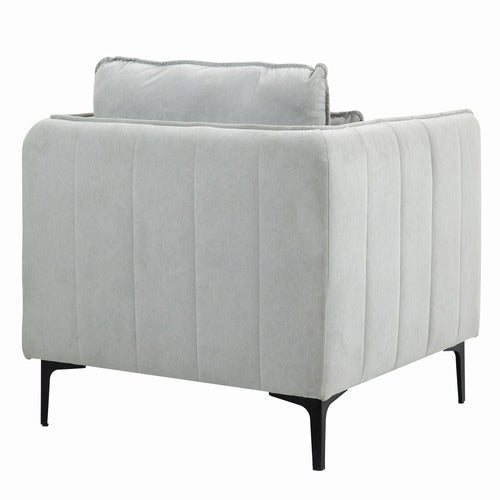 EVIE HOME CLAUDIA VELVET ARMCHAIR