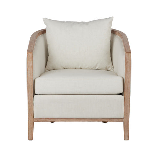 THE HOME COLLECTIVE CLAUDIA COTTON-BLEND ARMCHAIR