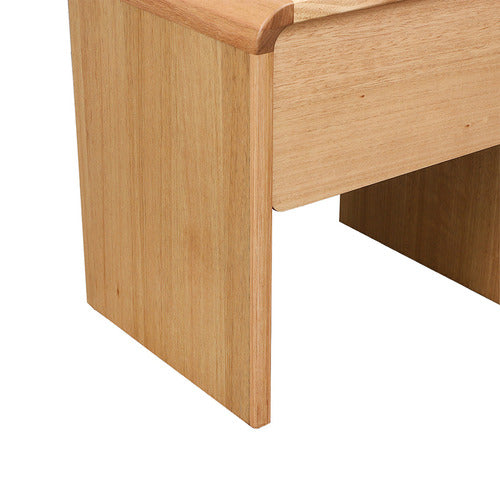 EVERGREEN HOME CLEMIE TASMANIAN OAK WOOD BEDSIDE TABLE