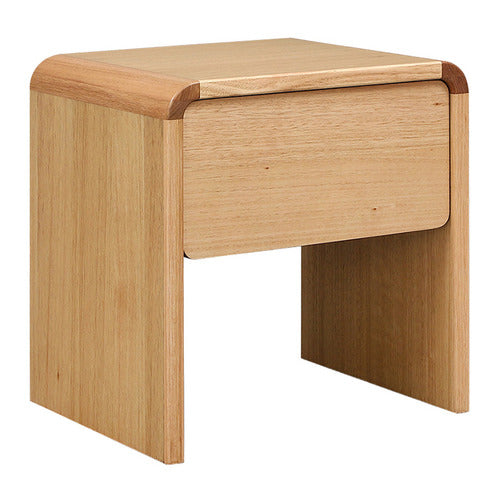 EVERGREEN HOME CLEMIE TASMANIAN OAK WOOD BEDSIDE TABLE