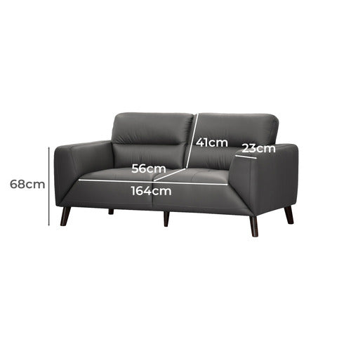 LEGACY FURNITURE COLTON 3 SEATER LEATHER SOFA