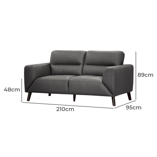 LEGACY FURNITURE COLTON 3 SEATER LEATHER SOFA