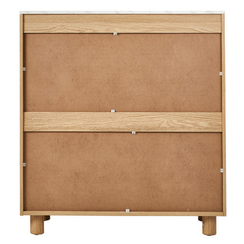 LIVING FUSION CONEY FAUX MARBLE 4 DRAWER CHEST