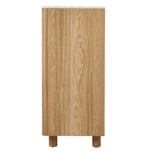 LIVING FUSION CONEY FAUX MARBLE 4 DRAWER CHEST