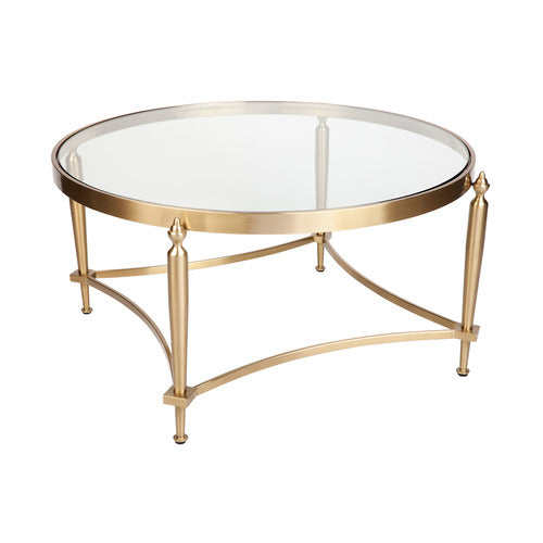 REXINGTON HOME CONSIDINE GLASS-TOP COFFEE TABLE