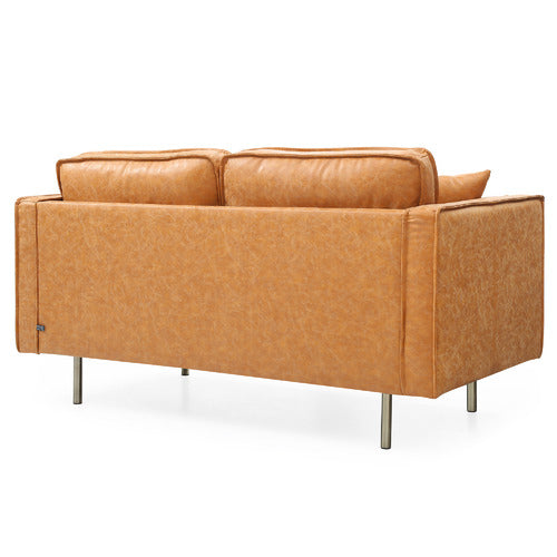 MIKASA FURNITURE COOGEE 2 SEATER FAUX LEATHER SOFA