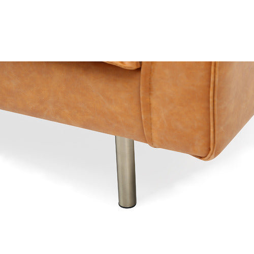 MIKASA FURNITURE COOGEE 2 SEATER FAUX LEATHER SOFA