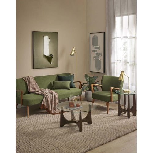 THE HOME COLLECTIVE COOPER 3 SEATER UPHOLSTERED SOFA