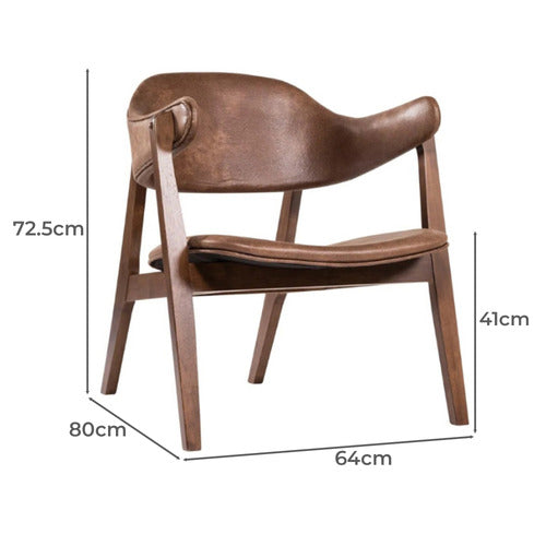 MIKASA FURNITURE CORDOVA FAUX LEATHER ARMCHAIRS (SET OF 2)