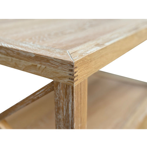 HAMILTON FURNITURE CORWIN OAK WOOD BEDSIDE TABLE