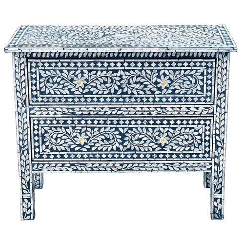THE DECOR STORE COSIMA MOTHER OF PEARL 2 DRAWER CHEST