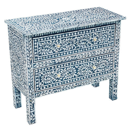 THE DECOR STORE COSIMA MOTHER OF PEARL 2 DRAWER CHEST