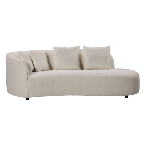 BY DESIGNS CREAM HUCK 3 SEATER SOFA