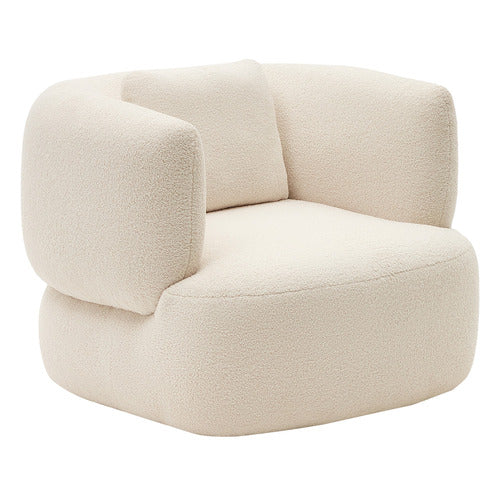 LINEA FURNITURE CREAM PENELOPE BOUCLE ARMCHAIR