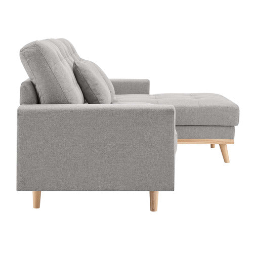 CORE LIVING CURTIS 3 SEATER DOUBLE SOFA BED WITH CHAISE