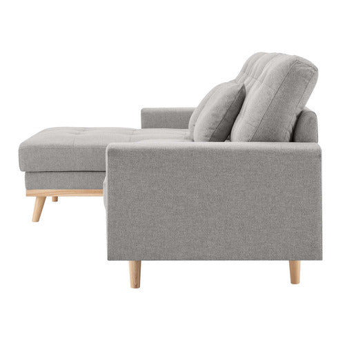 CORE LIVING CURTIS 3 SEATER DOUBLE SOFA BED WITH CHAISE