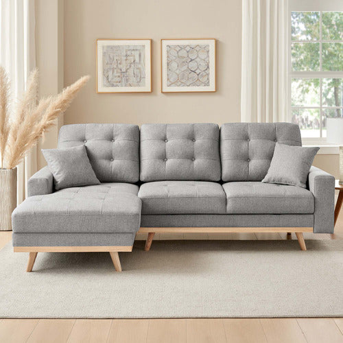 CORE LIVING CURTIS 3 SEATER DOUBLE SOFA BED WITH CHAISE