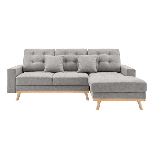 CORE LIVING CURTIS 3 SEATER DOUBLE SOFA BED WITH CHAISE
